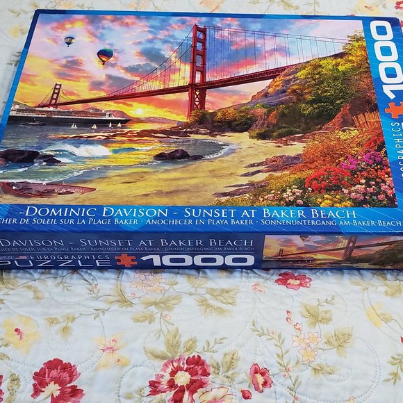 Eurographics 1,000 pc Puzzle Dominic Davison "Sunset at Baker Beach" - Picture 2 of 4